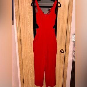 Elegant Red Jumpsuit